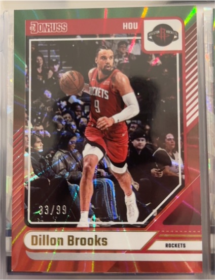 2024-25 Donruss #34 Dillon Brooks Houston Rockets — front