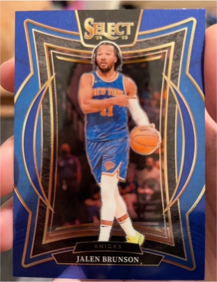 2024-25 Panini Select #42 Jalen Brunson Blue Prizm — front