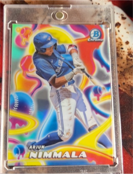 2025 Bowman Chrome #MM-1 Arjun Nimmala Melt Mashers — front