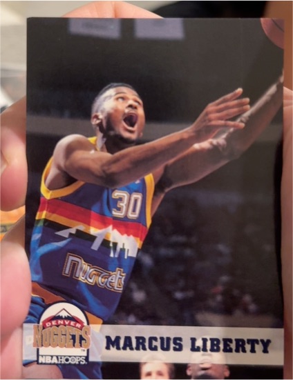 1993-94 NBA Hoops #54 Marcus Liberty — front