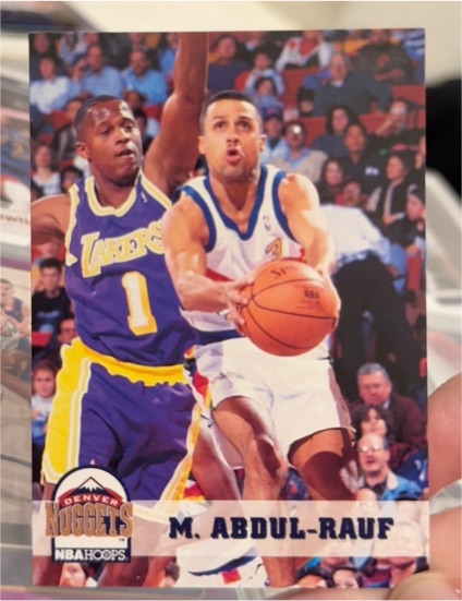 1993-94 NBA Hoops #52 Mahmoud Abdul-Rauf — front
