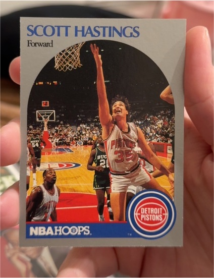 1990 NBA Hoops #105 Scott Hastings — front