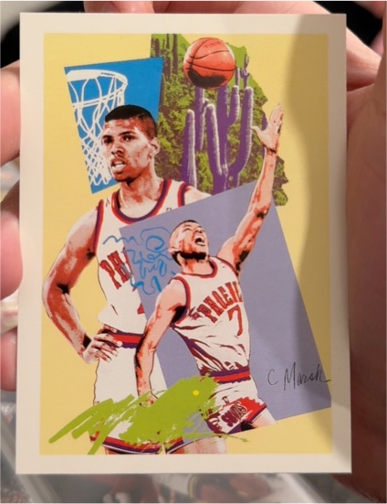1990-91 Hoops #375 Kevin Johnson — front