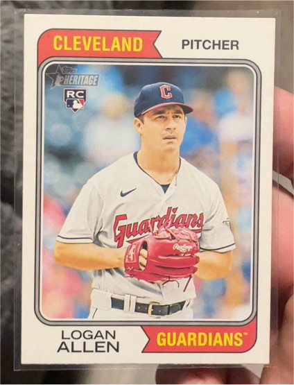 2023 Topps Heritage High Number #565 Logan Allen — front
