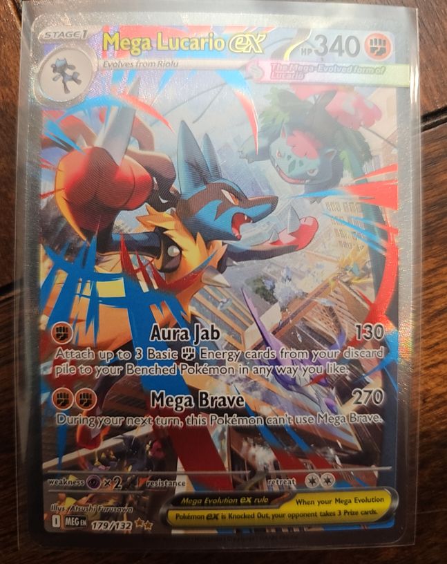 2023 Pokémon Scarlet & Violet 179/132 Mega Lucario EX — front