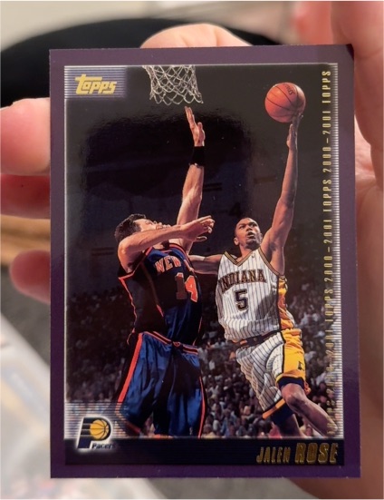 2000-01 Topps #100 Jalen Rose — front