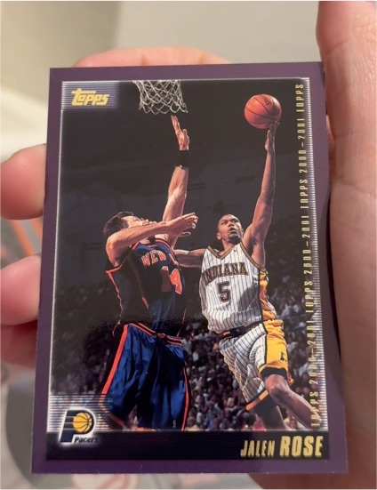 2000-01 Topps #110 Jalen Rose — front