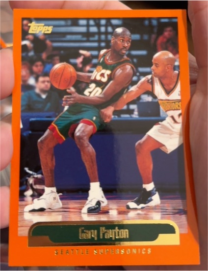 1999-00 Topps #20 Gary Payton Seattle Supersonics — front