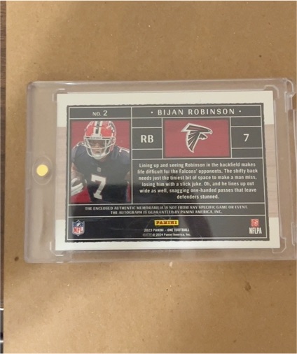 2023 Panini One Football #2 Bijan Robinson — front