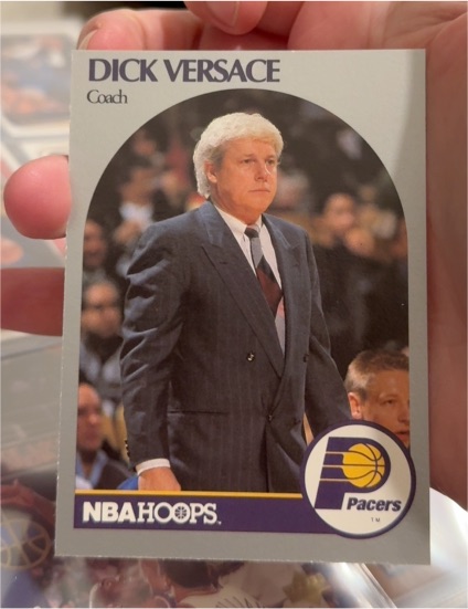 1990 NBA Hoops #315 Dick Versace — front