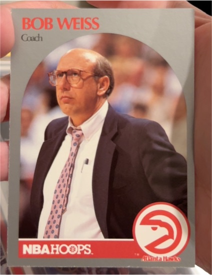 1990-91 Hoops #305 Bob Weiss — front