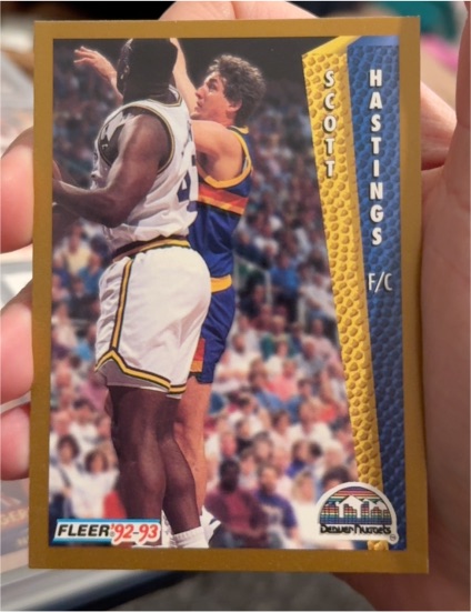 1992-93 Fleer #329 Scott Hastings — front