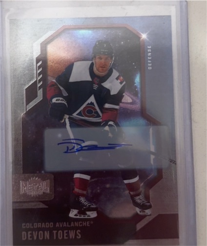 2024-25 Skybox Metal Universe #89 Devon Toews — front