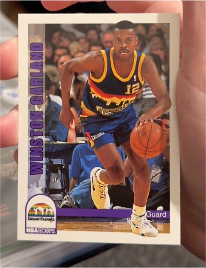 1992-93 NBA Hoops #55 Winston Garland — front