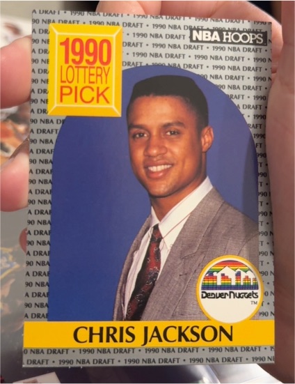 1990-91 NBA Hoops #392 Chris Jackson — front