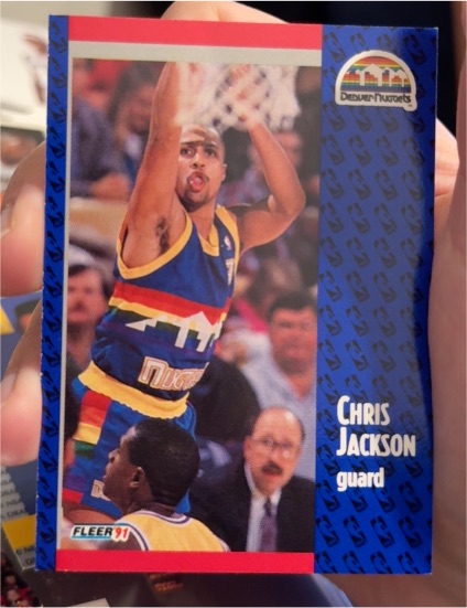1991-92 Fleer #49 Chris Jackson — front