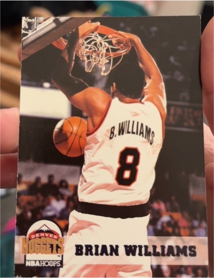 1993-94 Hoops #329 Brian Williams Denver Nuggets — front