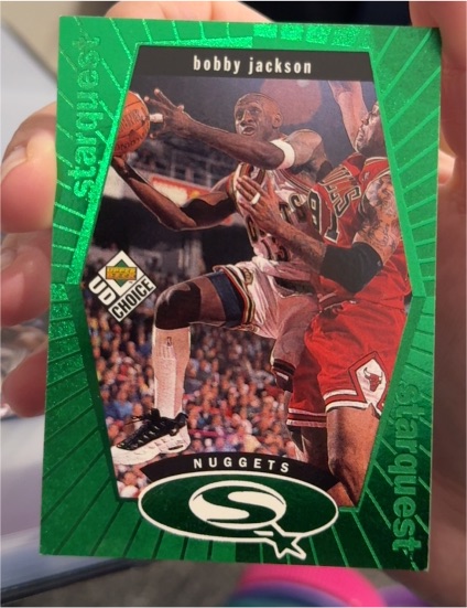 1998-99 Upper Deck UD Choice Starquest #SQ7 Bobby Jackson — front