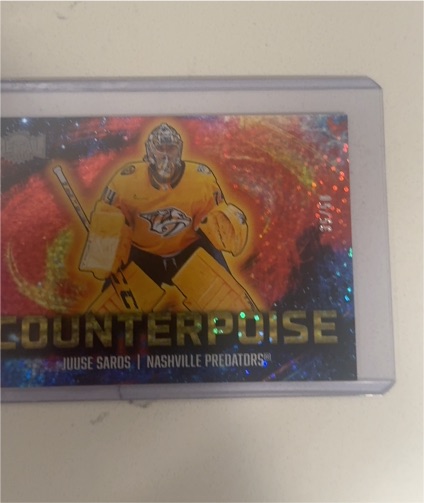 2024-25 Skybox Metal Universe Counterpoise #1 Juuse Saros — front