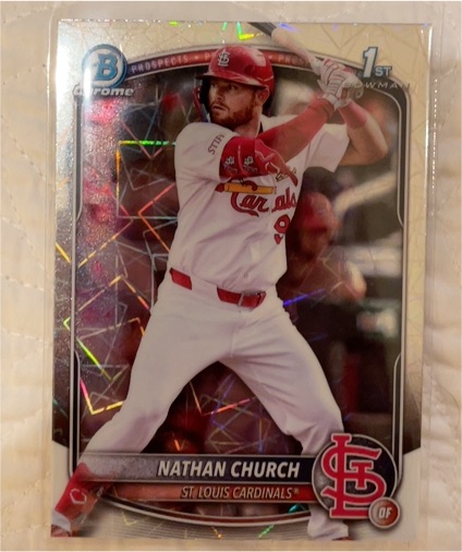 2025 Bowman Chrome #BCP-192 Nathan Church — front