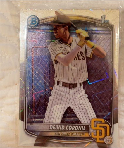 2025 Bowman Chrome #BCP-173 Deivid Coronil — front