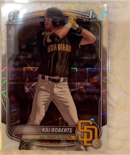 2025 Bowman Chrome #BCP-182 Kai Roberts — front