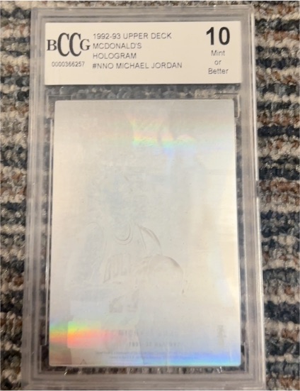 1992-93 Upper Deck McDonald's Hologram #NNO Michael Jordan — front