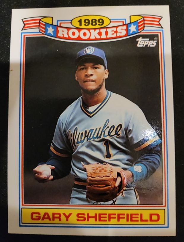 1990 Topps #25 Gary Sheffield Milwaukee Brewers — front