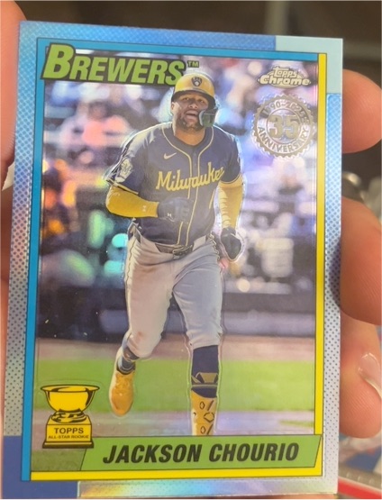 2025 Topps Chrome #90CB-9 Jackson Chourio — front