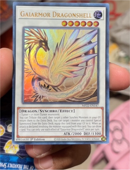 2020 Yu-Gi-Oh! MP22-EN147 Gaiarmor Dragonshell — front