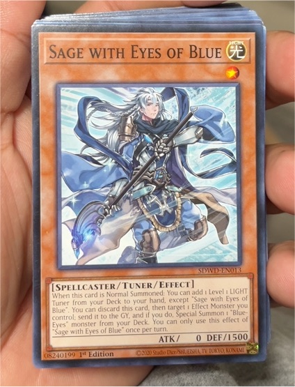 2020 Yu-Gi-Oh! SDWD-EN013 Sage with Eyes of Blue — front