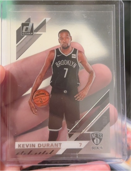 2019-20 Panini Clearly Donruss #5 Kevin Durant — front
