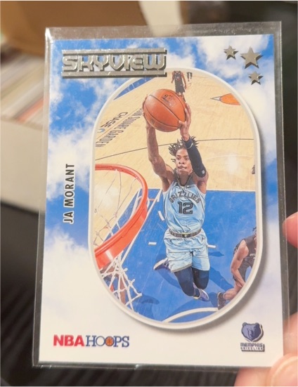 2021-22 Panini NBA Hoops #20 Ja Morant Skyview — front