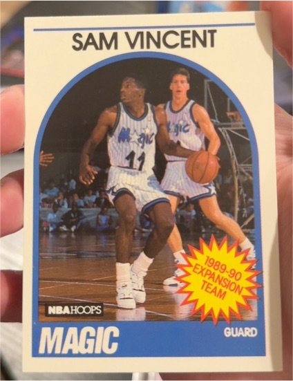 1989-90 NBA Hoops #328 Sam Vincent — front