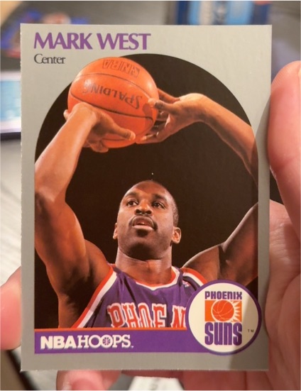 1990-91 Hoops #242 Mark West — front