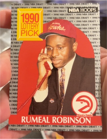 1990-91 NBA Hoops #399 Rumeal Robinson — front