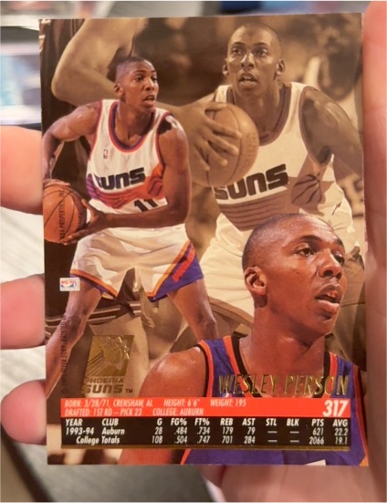 1994-95 Fleer Ultra #317 Wesley Person — front