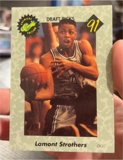 1991 Classic Draft Picks #33 Lamont Strothers — front