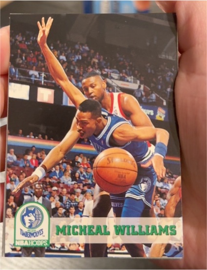 1993-94 Hoops #135 Micheal Williams — front