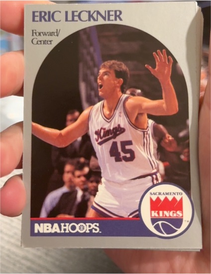1990-91 NBA Hoops #429 Eric Leckner — front