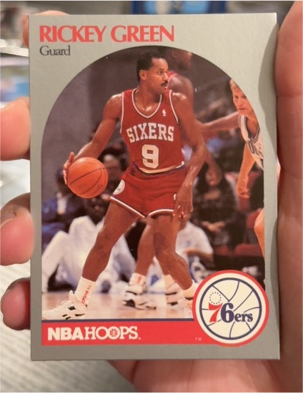 1990 NBA Hoops #425 Rickey Green — front
