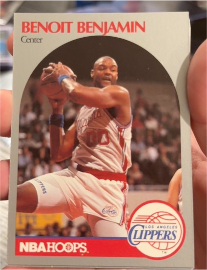 1990-91 NBA Hoops #142 Benoit Benjamin — front