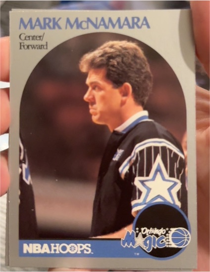 1990-91 NBA Hoops #434 Mark McNamara — front