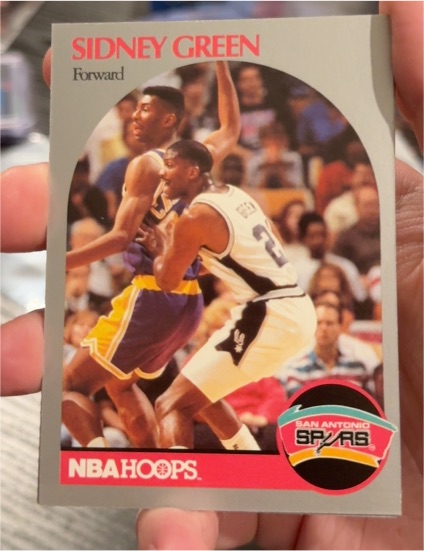1990-91 Hoops #435 Sidney Green — front