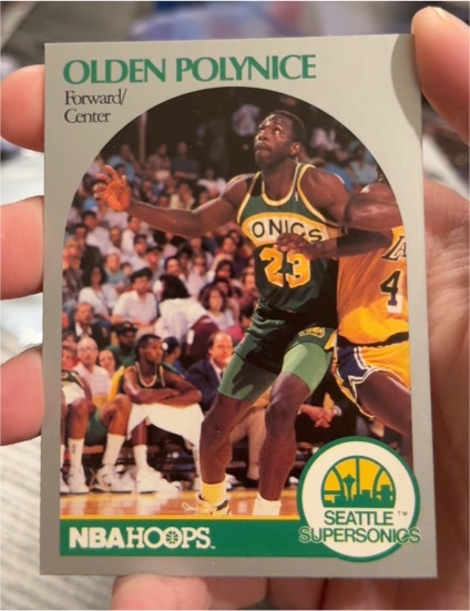 1990-91 NBA Hoops #283 Olden Polynice — front
