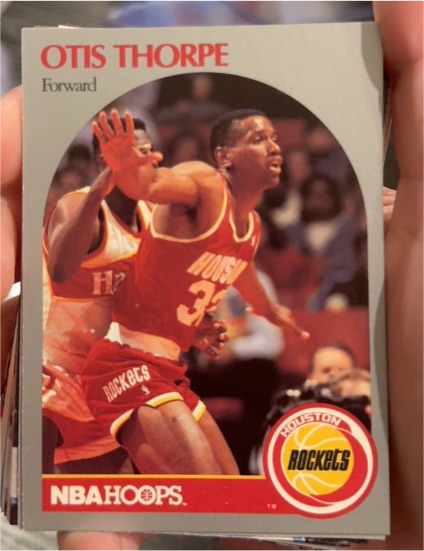 1990 NBA Hoops #129 Otis Thorpe — front
