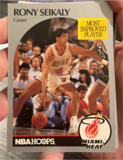 1990-91 Hoops #169 Rony Seikaly — front