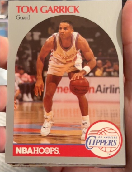 1990-91 NBA Hoops #144 Tom Garrick — front