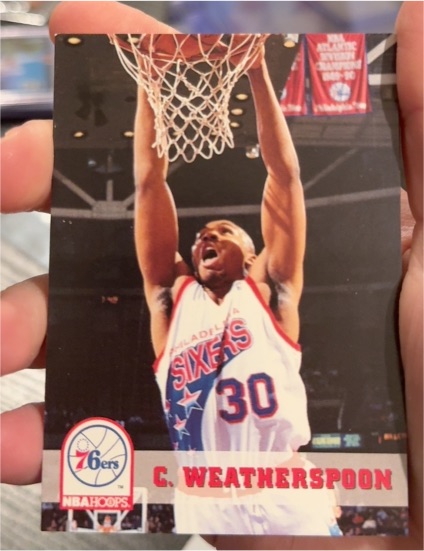 1993-94 Hoops #167 Clarence Weatherspoon — front