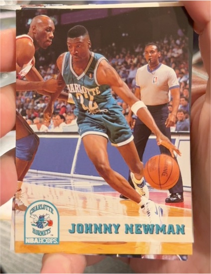 1993-94 NBA Hoops #24 Johnny Newman — front